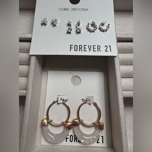 Forever 21 Gold & Silver Tone Earrings Set ✨